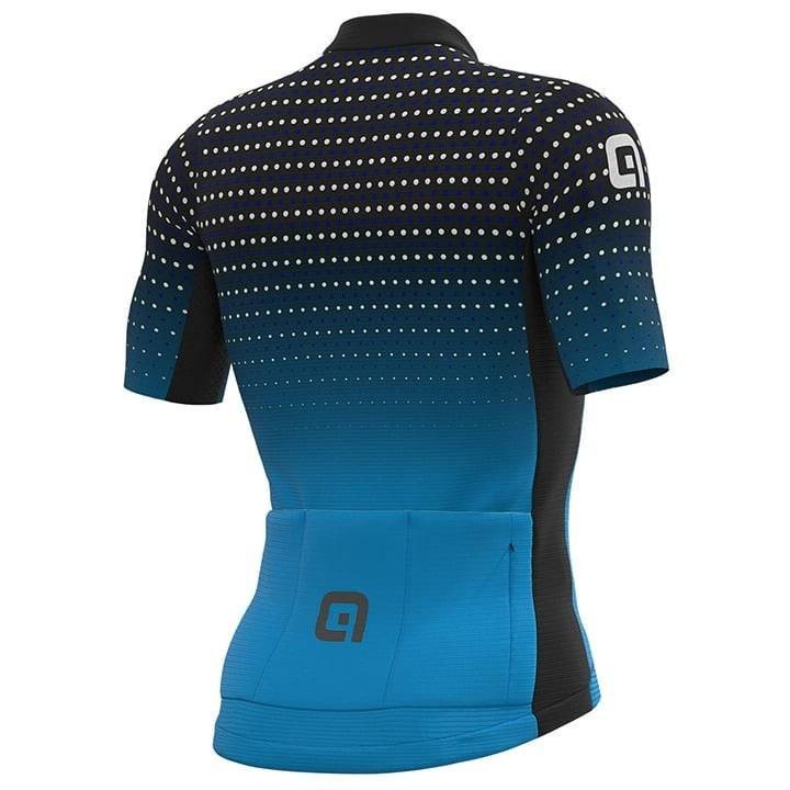 Maillot corto ALÉ Bullet azul y negro, comodidad y estilo para tus rutas en bicicleta