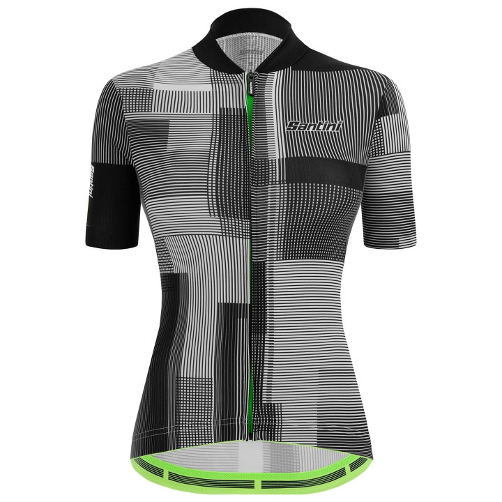 Maillot de ciclismo cortos para mujer SANTINI Delta Kinetic en negro, ideal para tus rutas