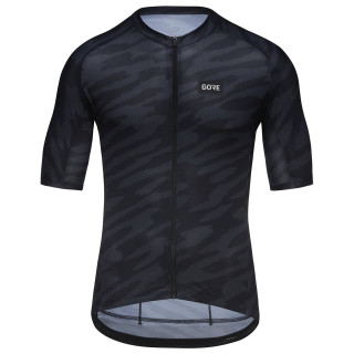 Maillot corto GORE WEAR Spirit Organic Camo negro: estilo y comodidad para ciclistas