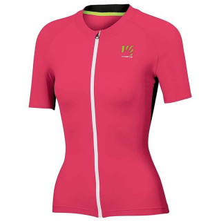 Maillot de ciclismo corto para mujer KARPOS Pralongia en fucsia y negro