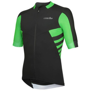 Maillot corto RH+ Hammer verde y negro: comodidad y estilo para ciclistas