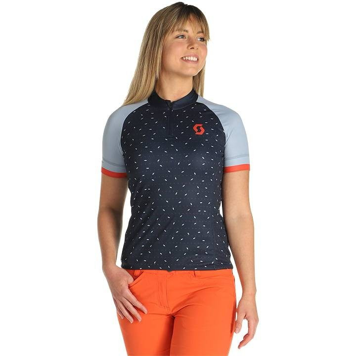 Maillot corto azul para mujer SCOTT Endurance 30: comodidad y frescura en tus rutas