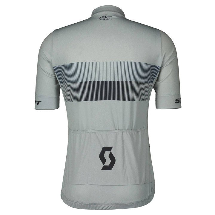 Maillot corto SCOTT RC Team 10 en azul y gris, ideal para ciclistas cómodos y con estilo