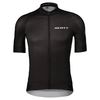 Maillot SCOTT RC Pro corto en negro y blanco para ciclistas que buscan comodidad y frescura