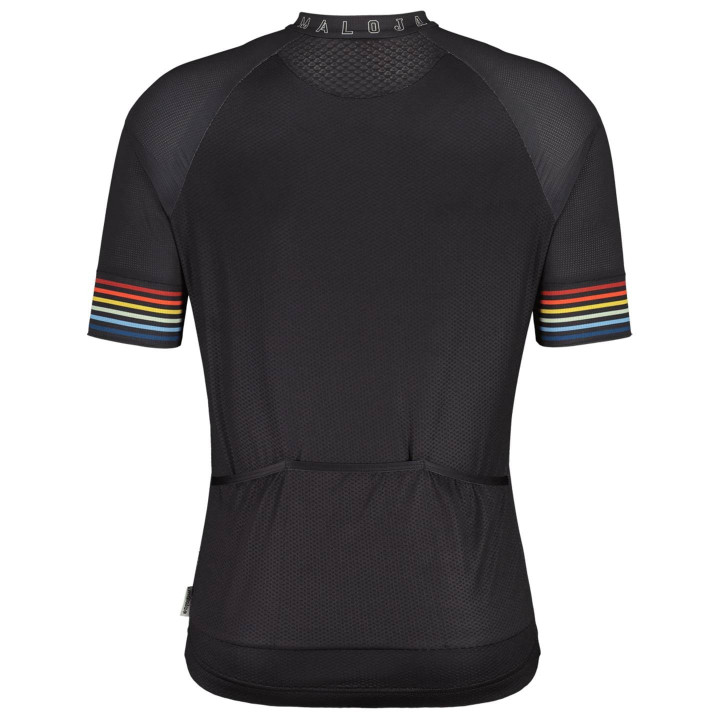 Maillot de ciclismo SchoberM negro de MALOJA para un pedaleo cómodo y fresco