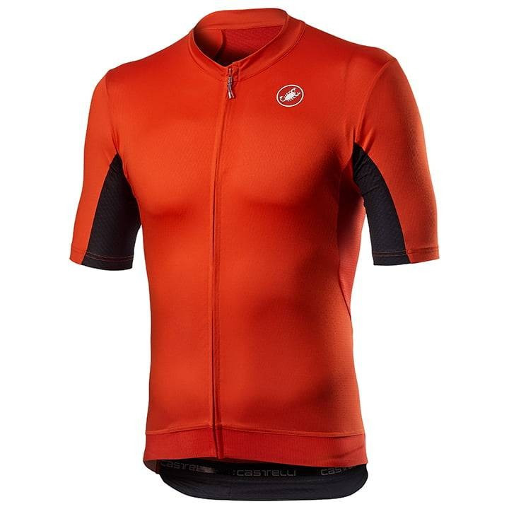 Maillot corto Vantaggio rojo y negro de Castelli, comodidad y estilo para tus rutas