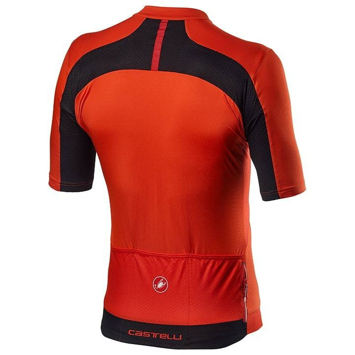Maillot corto Vantaggio rojo y negro de Castelli, comodidad y estilo para tus rutas