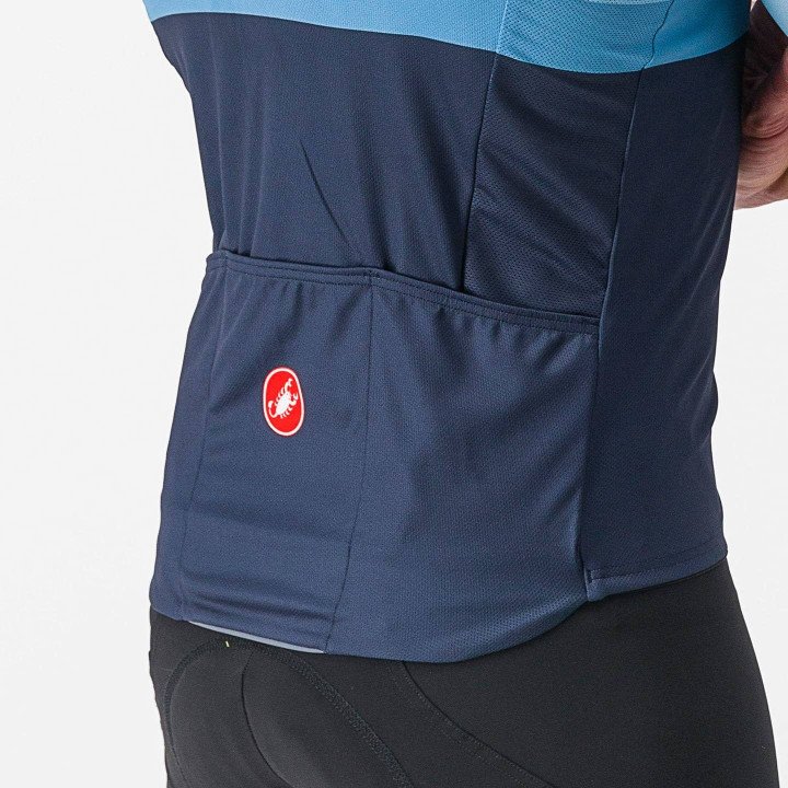 Maillot A Blocco de CASTELLI: Comodidad y Estilo para Ciclistas