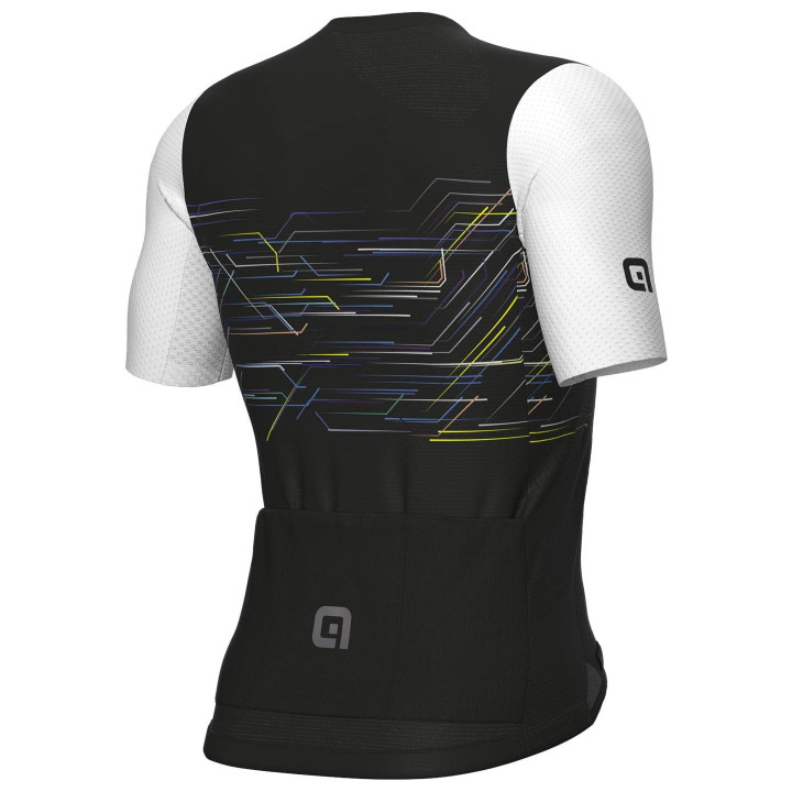 Maillot Megabyte negro y blanco de ALÉ: comodidad y estilo para tus rutas en bici