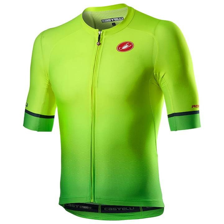 Maillot de ciclismo Aero Race 6.0 en verde y amarillo para estar fresco y cómodo