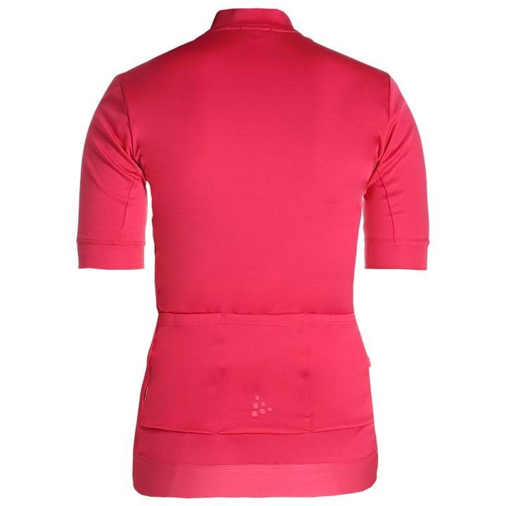 Maillot de ciclismo corto para mujer CRAFT Essence en fucsia, calidad y estilo para tus rutas