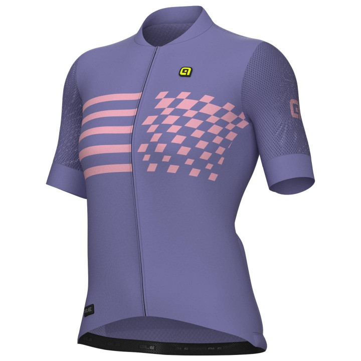Maillot corto lila para mujer ALÉ: comodidad y estilo en cada pedalada
