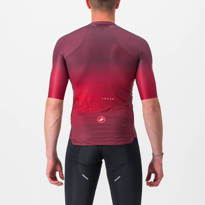 Maillot Aero Race 6.0 burdeos de Castelli: comodidad y rendimiento en cada ruta