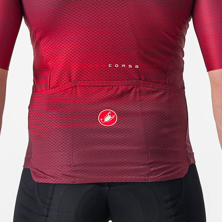 Maillot Aero Race 6.0 burdeos de Castelli: comodidad y rendimiento en cada ruta