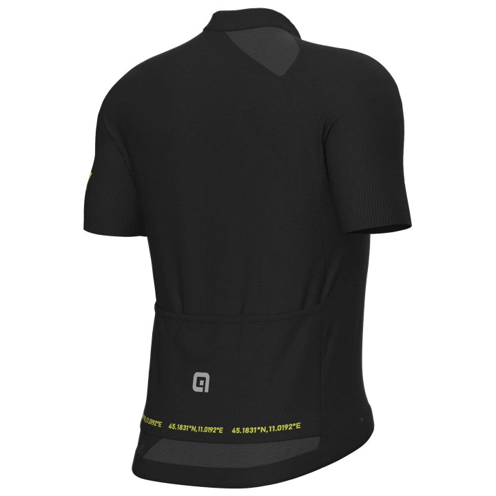 Maillot corto Follow Me negro de ALÉ: estilo y confort para tus rutas en bici