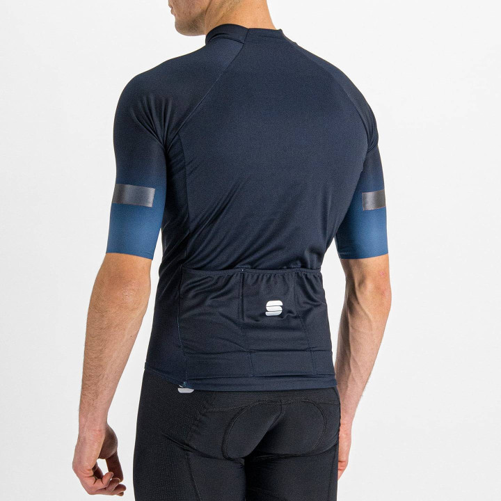 Maillot corto SPORTFUL Midseason Pro azul oscuro para ciclistas cómodos y frescos
