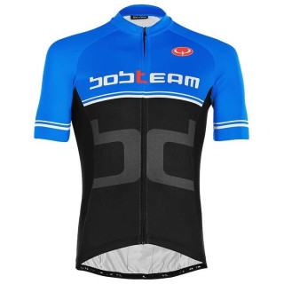 Maillot corto BOBTEAM Stupendo en azul y negro para ciclistas que buscan estilo y comodidad