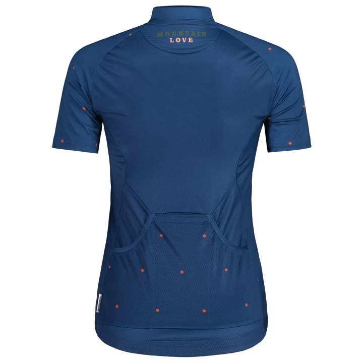Maillot de ciclismo corto para mujer MALOJA GanesM en azul oscuro