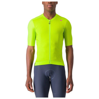 Maillot corto Espresso verde neón de Castelli: comodidad y estilo para tus rutas de ciclismo