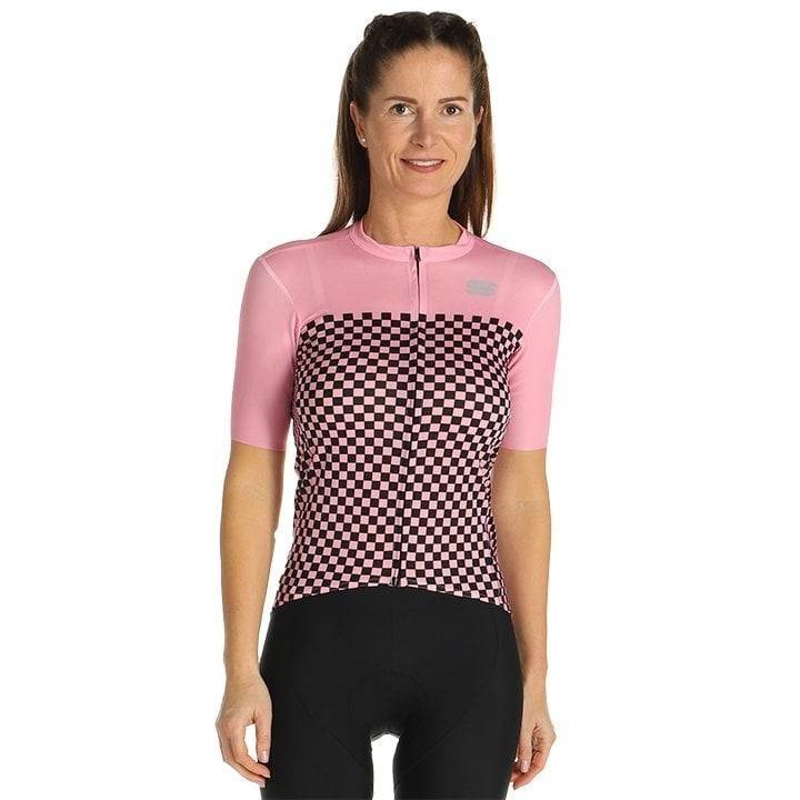 Maillot corto fucsia para mujer SPORTFUL, ideal para ciclistas activas
