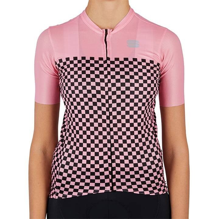 Maillot corto fucsia para mujer SPORTFUL, ideal para ciclistas activas