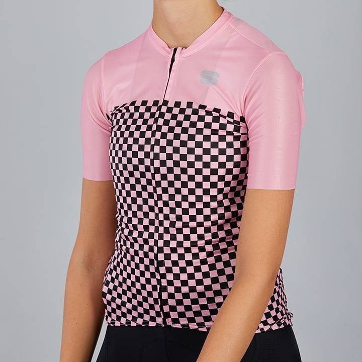 Maillot corto fucsia para mujer SPORTFUL, ideal para ciclistas activas