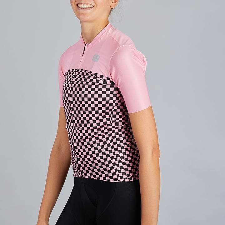 Maillot corto fucsia para mujer SPORTFUL, ideal para ciclistas activas