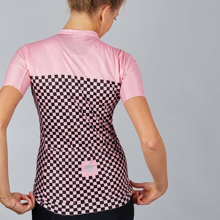 Maillot corto fucsia para mujer SPORTFUL, ideal para ciclistas activas