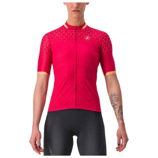 Maillot de ciclismo corto para mujer en rojo Dolce de CASTELLI, comodidad y estilo en cada pedalada