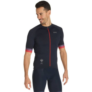 Maillot corto GORE WEAR Cancellara rojo y azul: comodidad y estilo para ciclistas