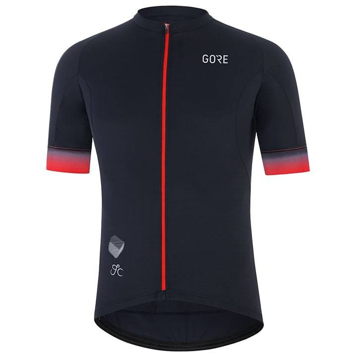 Maillot corto GORE WEAR Cancellara rojo y azul: comodidad y estilo para ciclistas