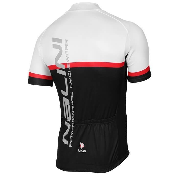 Maillot de ciclismo corto NALINI Brivio en rojo, negro y blanco para sentirte fresco y cómodo en cada ruta