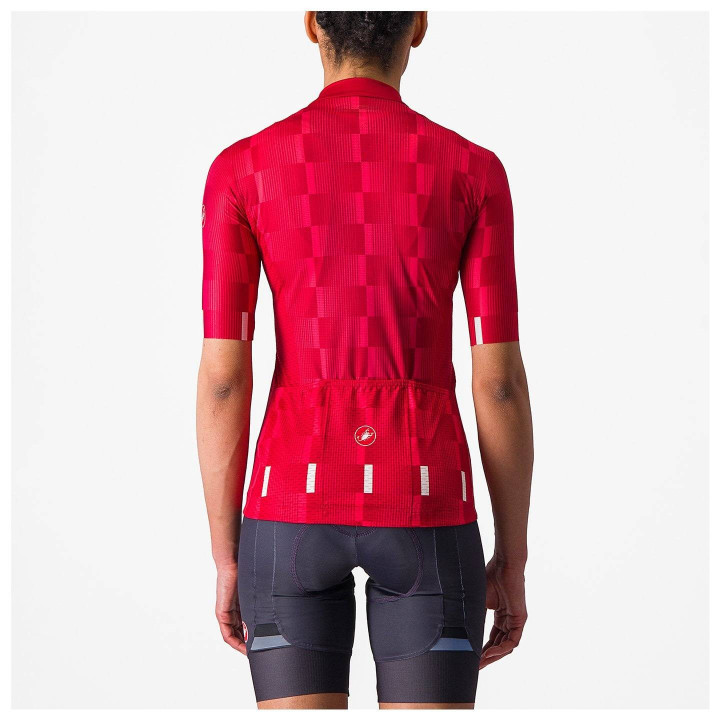 Maillot de Ciclismo CASTELLI Damentrikot Dimensione Rojo: Comodidad y Estilo para Ciclistas