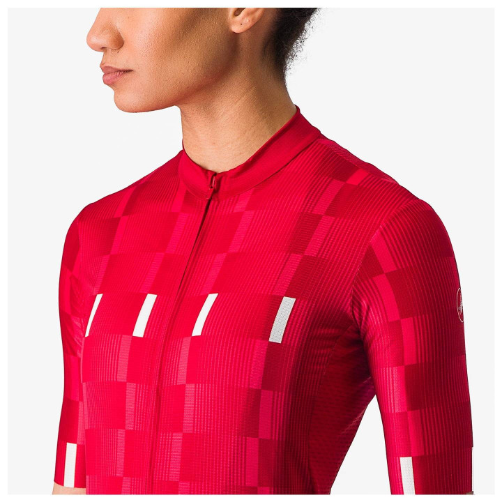 Maillot de Ciclismo CASTELLI Damentrikot Dimensione Rojo: Comodidad y Estilo para Ciclistas