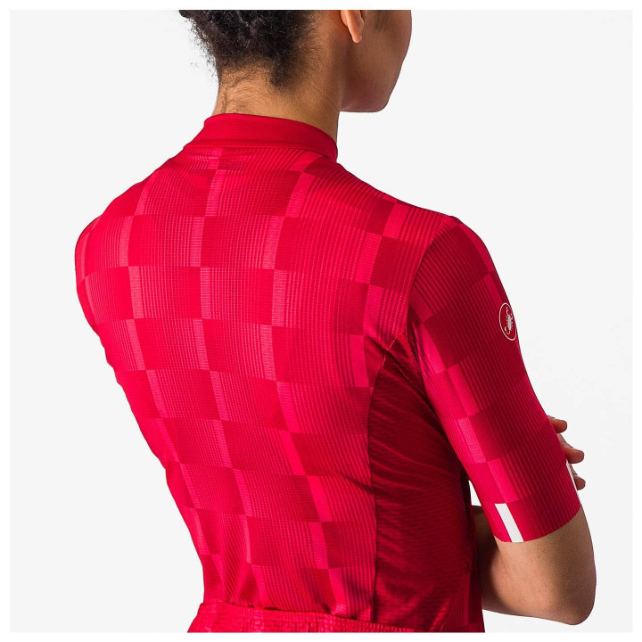 Maillot de Ciclismo CASTELLI Damentrikot Dimensione Rojo: Comodidad y Estilo para Ciclistas