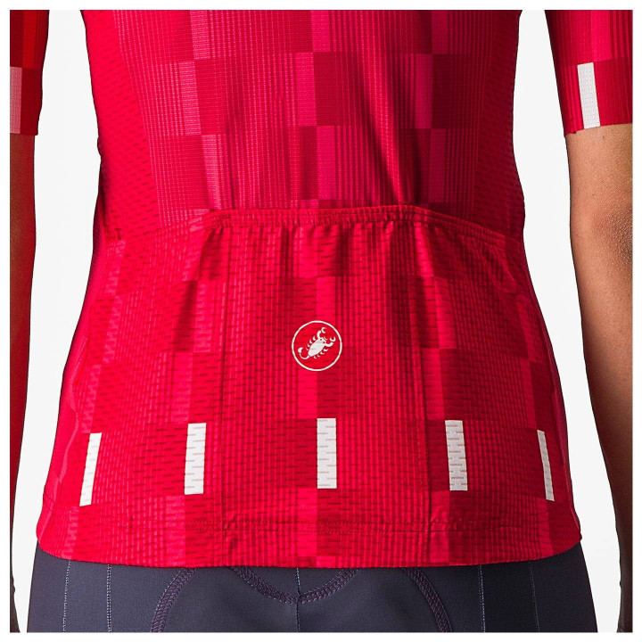 Maillot de Ciclismo CASTELLI Damentrikot Dimensione Rojo: Comodidad y Estilo para Ciclistas