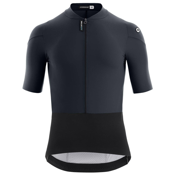 Maillot corto ASSOS Mille GTS C2 gris oscuro, comodidad y estilo en cada pedaleo
