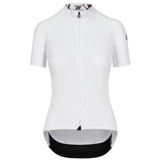 Maillot corto mujer ASSOS Uma GT c2 blanco, comodidad y estilo en cada pedaleo