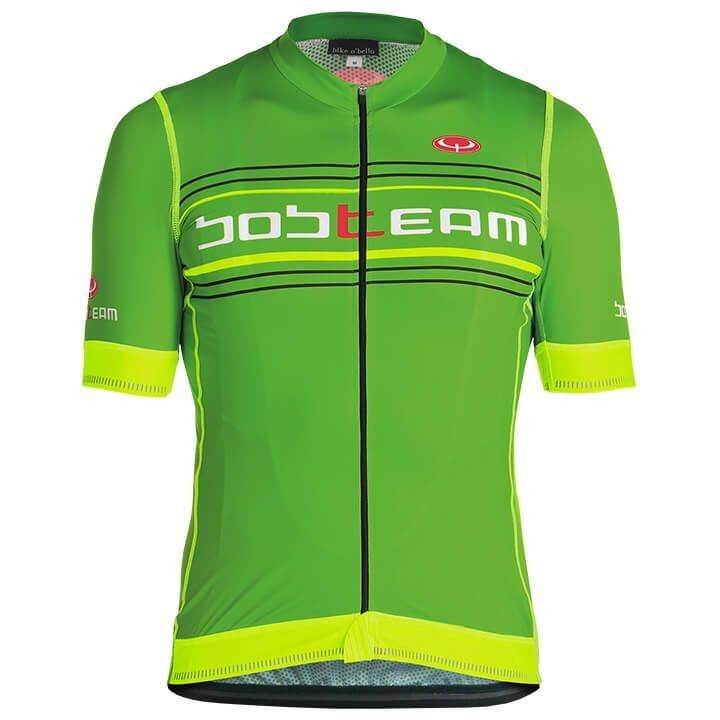 Maillot Scatto verde y amarillo para ciclistas que buscan comodidad y estilo