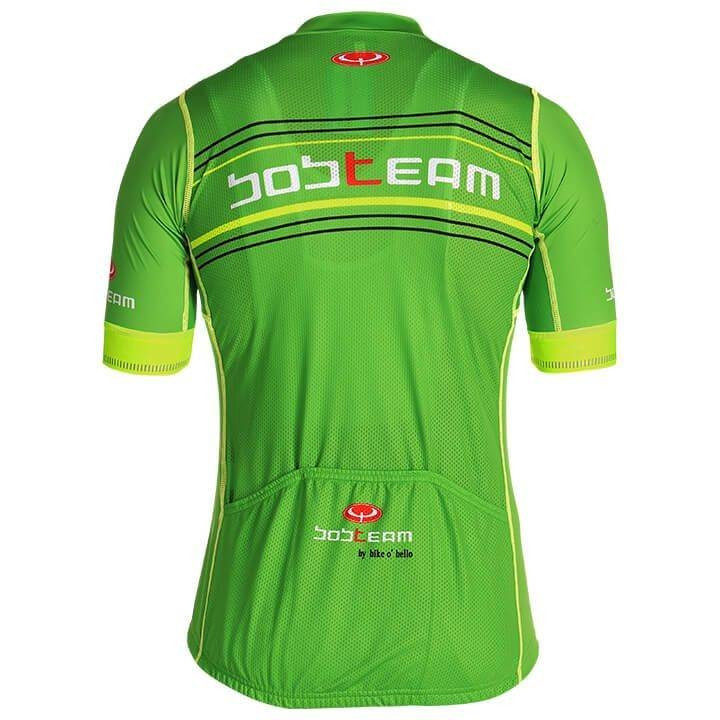 Maillot Scatto verde y amarillo para ciclistas que buscan comodidad y estilo