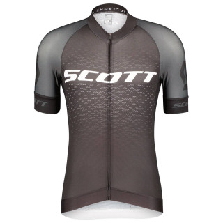 Maillot corto SCOTT RC Pro negro y blanco, ideal para ciclistas activos
