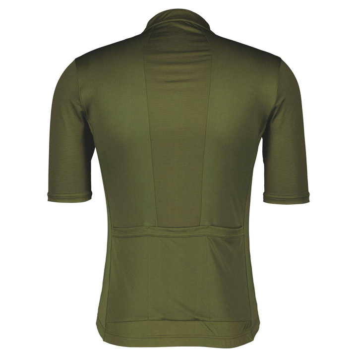 Maillot corto SCOTT Endurance 10 en verde y negro, comodidad y frescura para tus rutas