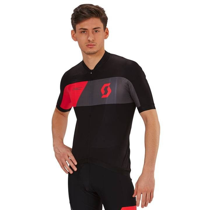 Maillot RC Premium rojo-negro de SCOTT: comodidad y estilo para ciclistas