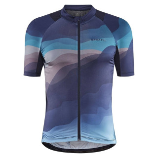 Maillot CRAFT Adv Endurance Graphic azul: comodidad y estilo para tus rutas en bici