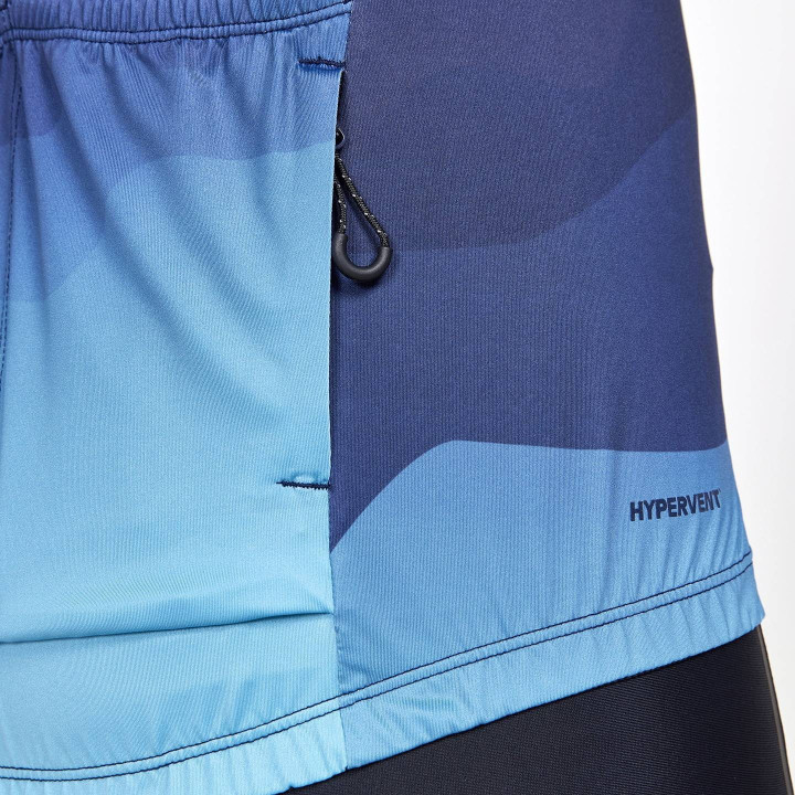 Maillot CRAFT Adv Endurance Graphic azul: comodidad y estilo para tus rutas en bici