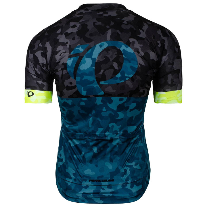 Maillot corto Pearl Izumi Attack azul y amarillo para ciclistas que buscan estilo y comodidad