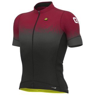 Maillot corto ALÉ Gradient rojo y negro para ciclistas que buscan estilo y confort