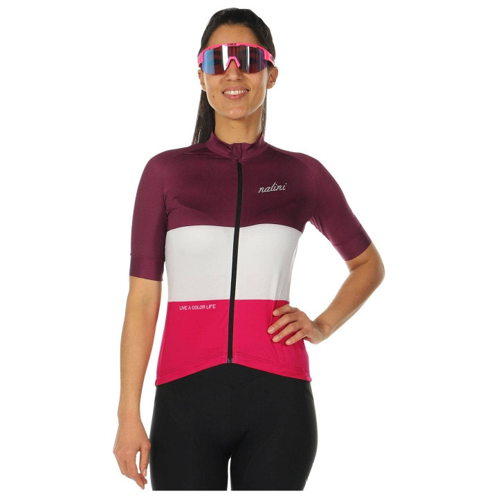 Maillot corto rojo NALINI para mujer: comodidad y estilo en tus rutas en bicicleta