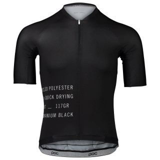 Maillot de ciclismo POC Pristine Print negro, estilo y comodidad para tus rutas