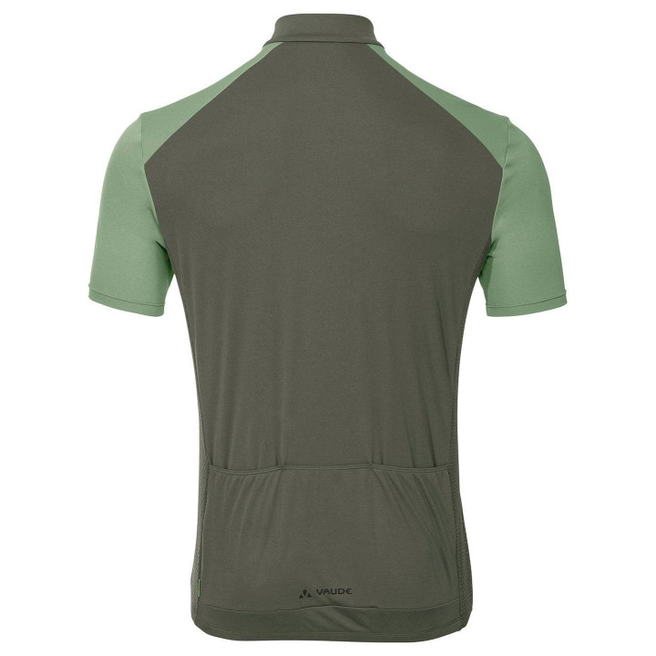 Maillot de ciclismo VAUDE Matera HZ en verde claro-oliva, comodidad y frescura para tus rutas